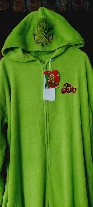Przebranie kostium Grinch karnawał dres