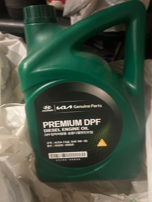 Масло Mobis hyundai kia Premium DPF 1L 520000120 , 6L 520000620
