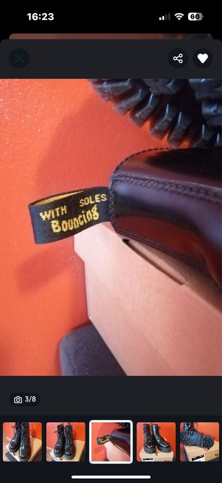 Martensy lakier platforma zamek