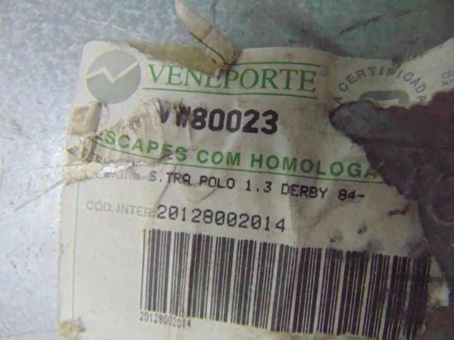 VW polo 1300 1984 panela de escape