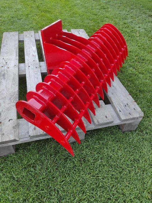 Grabie ażurowe 100cm widły łyżka do gałęzi ziemi trawnika minikoparki