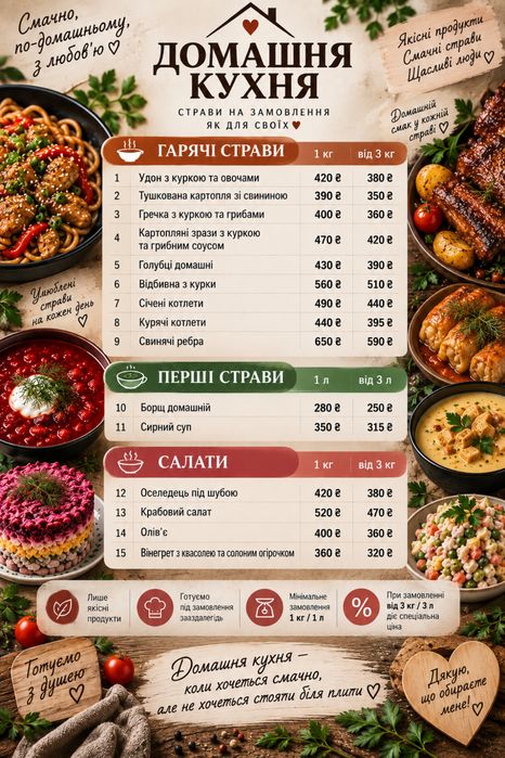 Домашня їжа Червоний Камінь, Покровський, Парус