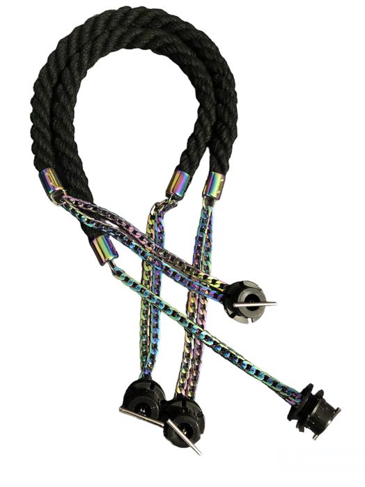 Czarne glamoliny do Obag holo