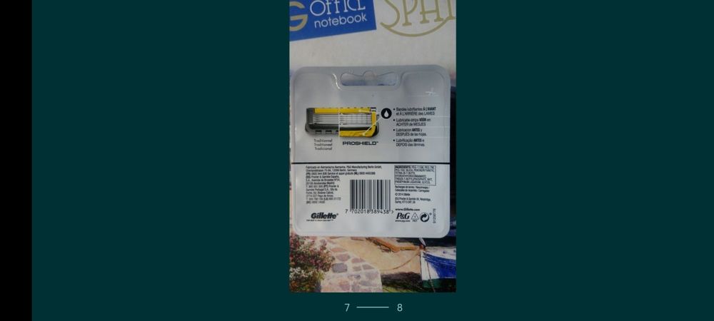 Gillette Fusion Proshield (6) картриджи. Оригинал 100%.