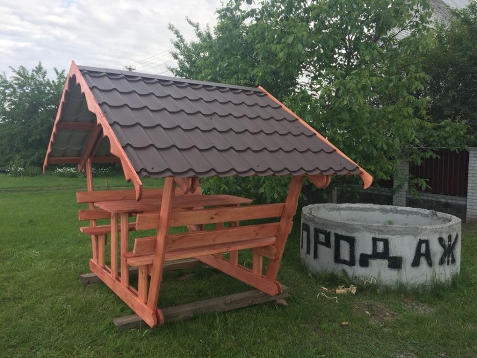 Беседка під ключ. ( альтанка, брус , дошка)