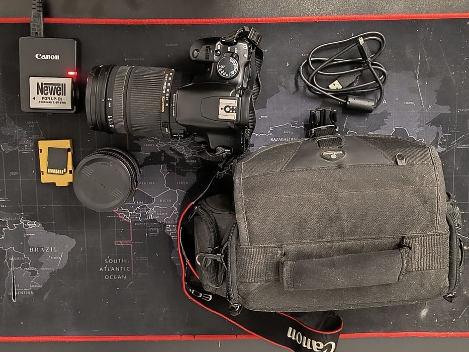 Aparat Canon EOS 450D 2 obiektywy, 2 baterie