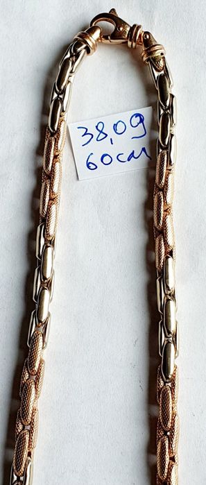 Продам двухцветную золотую цепь