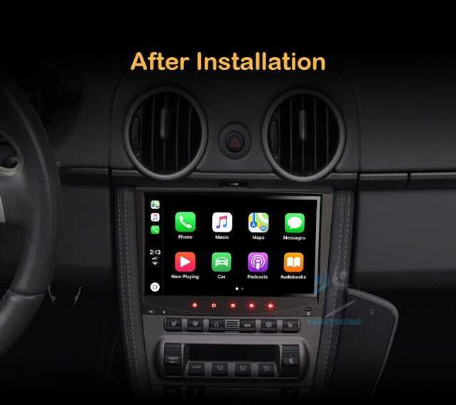 Auto-rádio android 14 Porsche 911 Cayman Boxter 2005 a  2017