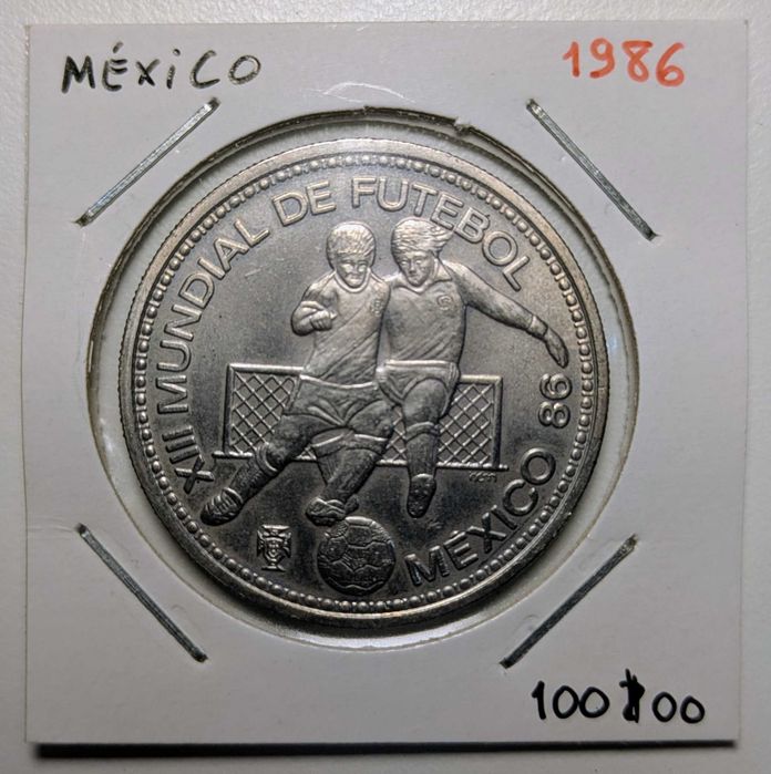 Moeda 100 escudos 1986- Futebol México 86