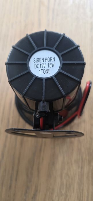 Syrena Sygnał Alarmowy 6-12Volt 15Wat  110 decybeli