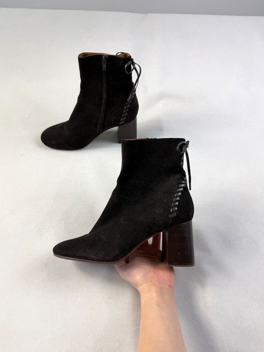 Zamszowe Buty See by Chloe Ankle Ciemny Brąz  i