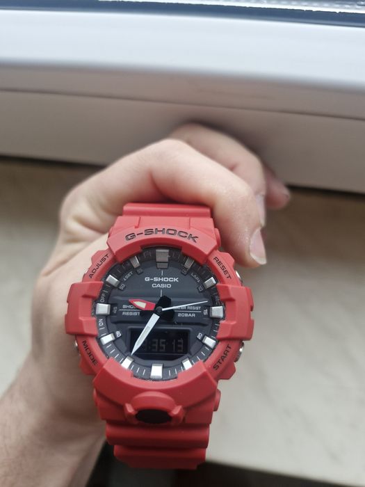 Czerwony Casio Ga 800 BARDZO DOBRY STAN