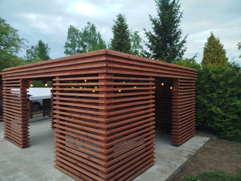 Nowoczesna Altanka ogrodowa "GAWRON" - 4x4m - Wiaty/Garaże/Domki