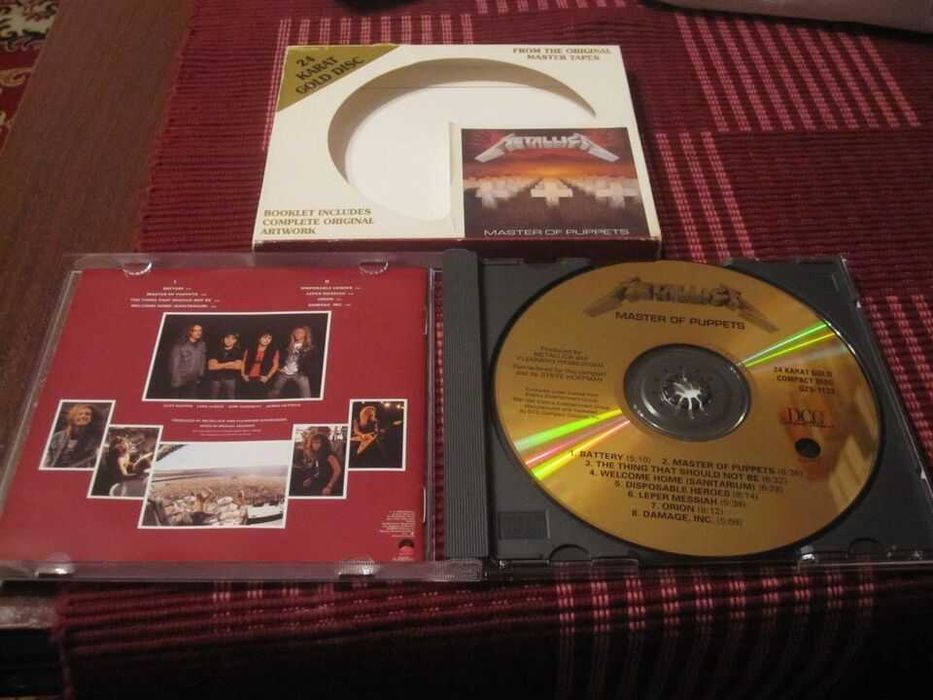 Metallica - Master of Puppets - DCC 24KT Gold CD Trzebiatów • OLX.pl