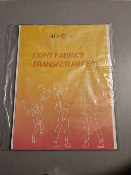 Papier Transferowy A4 do jasnych tkanin, 17 Arkuszy, HTVRONT