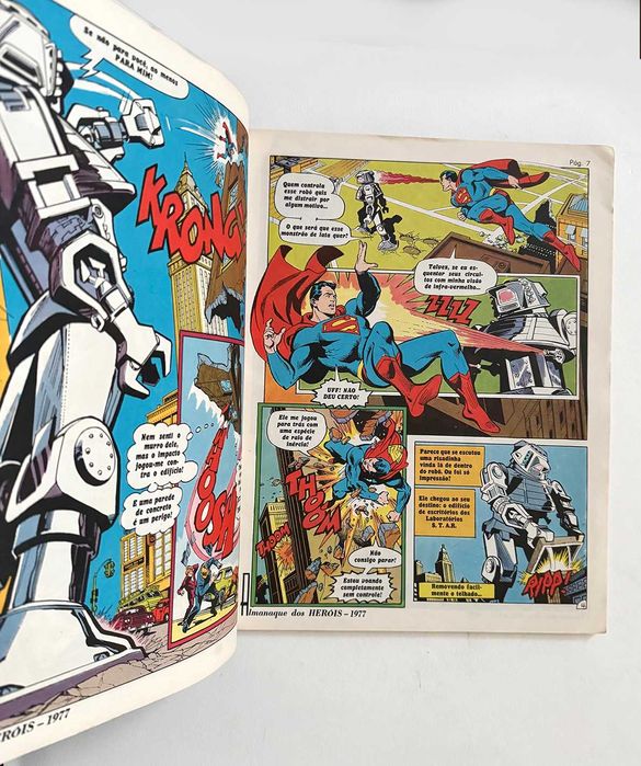 Ebal_ ALMANAQUE DOS HERÓIS - Super-Homem contra Homem-Aranha. Anos 70.