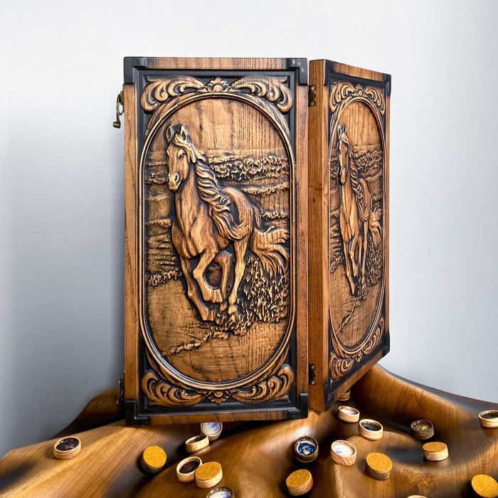 Подарочные Нарды Ручной работы из Дерева ручной работы Премиум