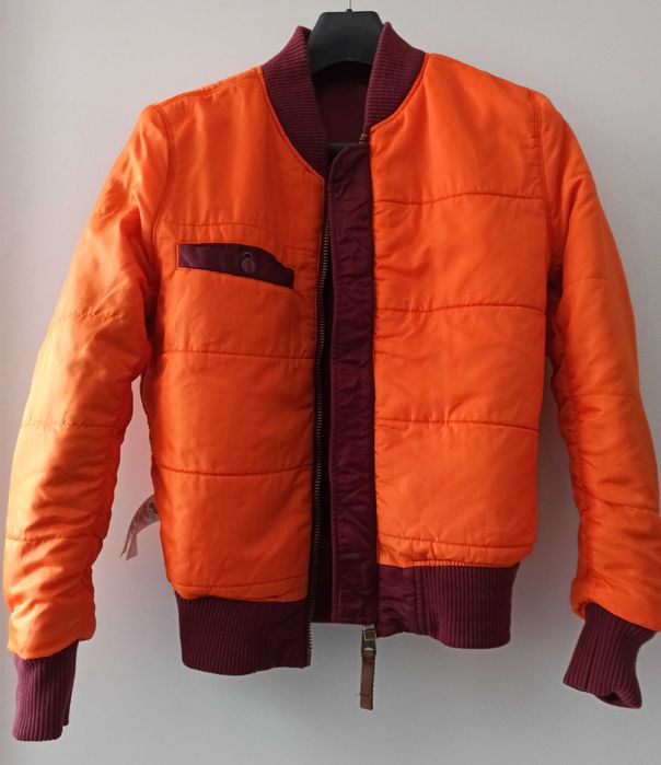 męska ocieplana kurtka Alpha Industries rozmiar S flyers bomber dwustronna