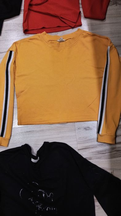 Водолазка, гольф в рубчик H&M. Кроп топ