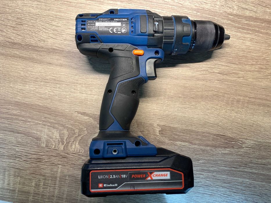 Акумуляторний дриль-шуруповерт ударний Dexter DT-CD 18/44-2