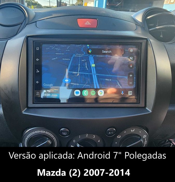 (NOVO) Rádio 2DIN • MAZDA 2 • (Desde 2002 a 2014) • Android GPS WiFi
