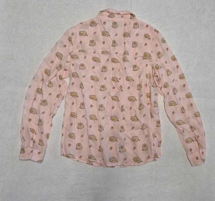 Koszula bluzka pusheen 140 różowa stan idealny