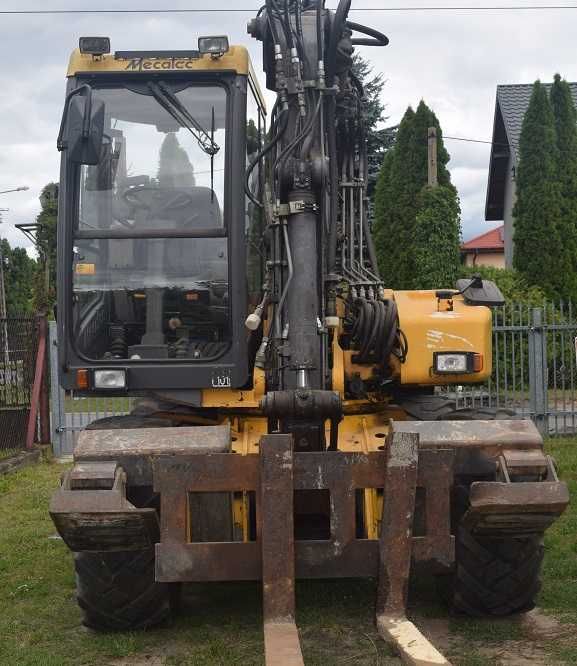 Mecalac 12MXT koparka komplet łyżek + widły