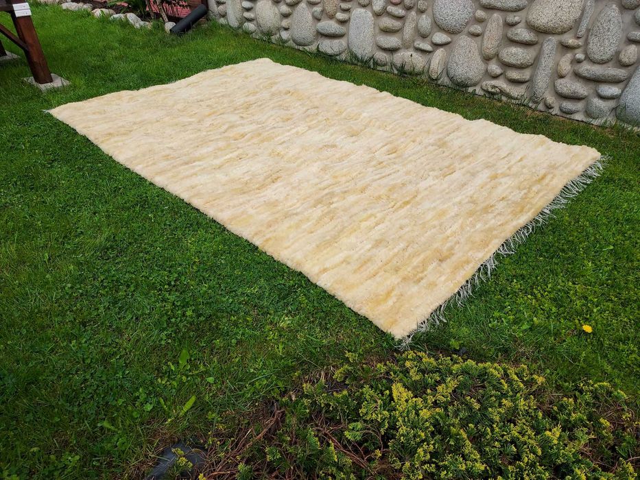 Dywan Wełniany Naturalna Skóra 300x200 Dywan Ze Skór Owczych XXXL
