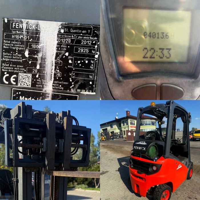 wózek widłowy LINDE H16T 4.60m TRIPLEX przesuw pozycjoner 4000mtg 2012