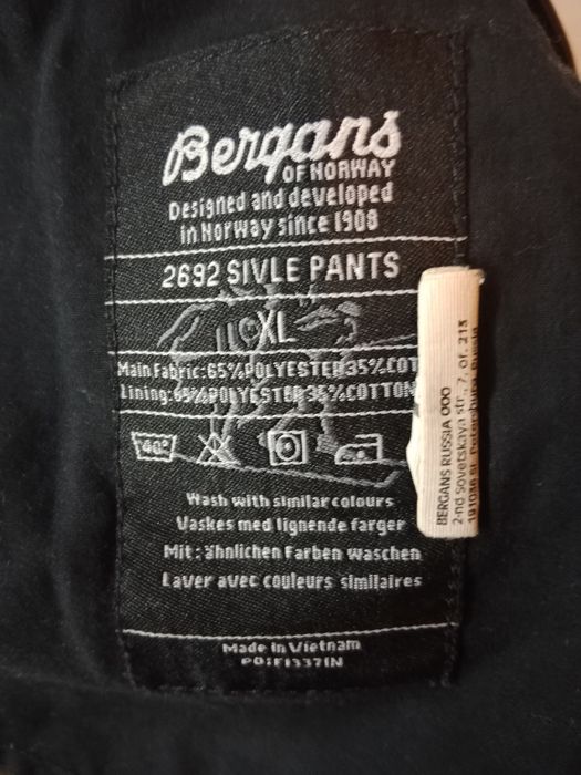 Bergans Of Norway spodnie trekkingowe roz XL