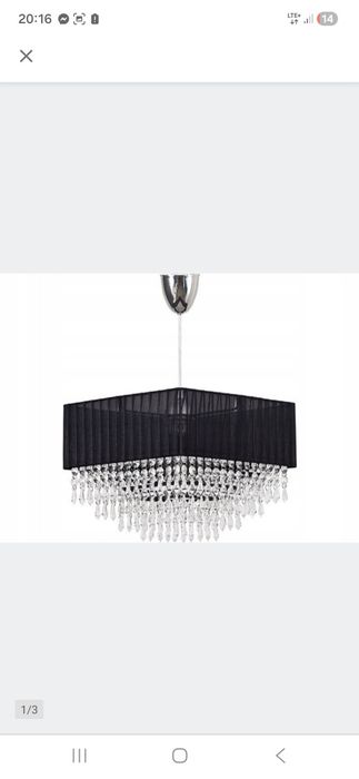 Sprzedam żyrandol lampa glamour kryształki