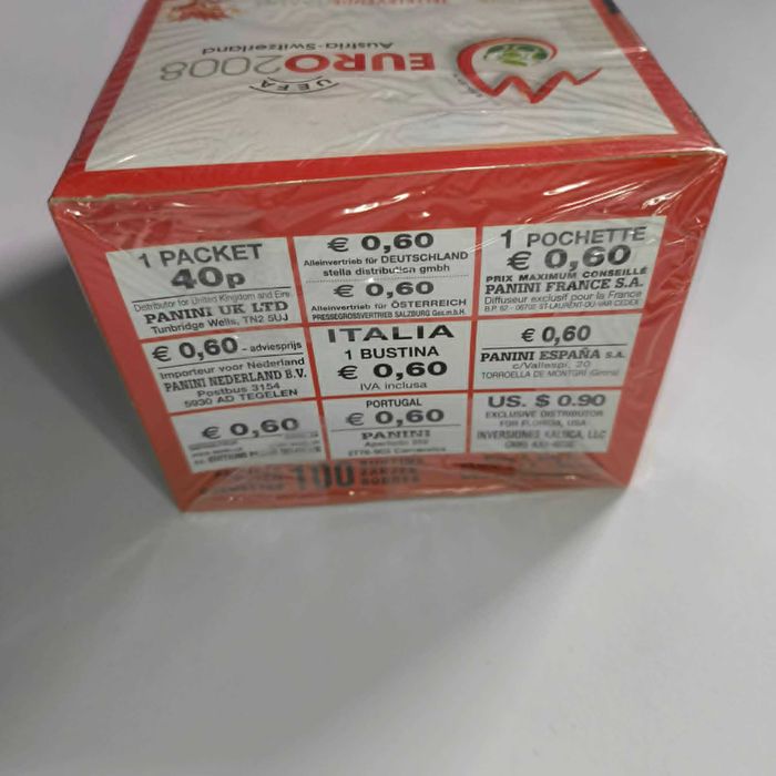 Box Cromos Panini Euro 2008 100 Saquetas