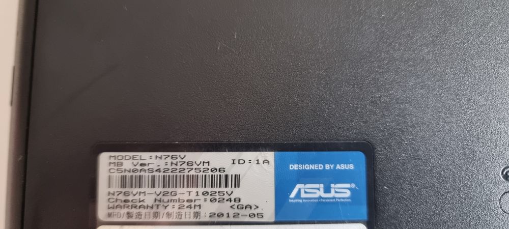 Laptop Asus N76V i7 16GB RAM 500GB DYSK