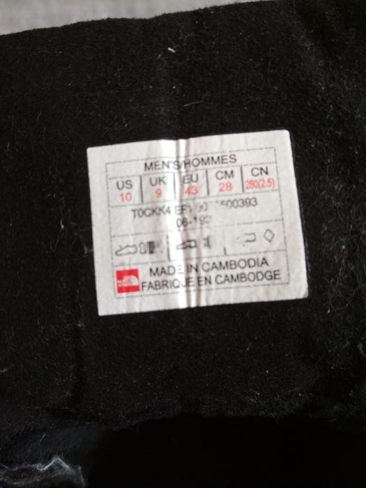 Ботинки The North Face р.43