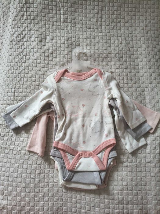 Body z długim rękawem 4-pack rozmiar 62 56-62 cm / 1-3 mies.
