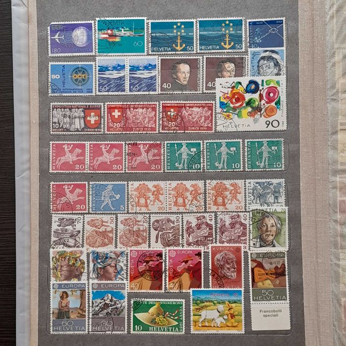 Альбом 27. Марки - Швейцарія.