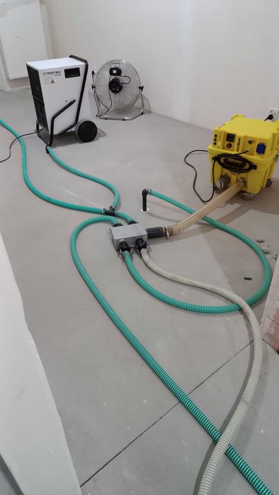 Osuszanie po zalaniu / osuszanie podposadzkowe / wynajem osuszaczy