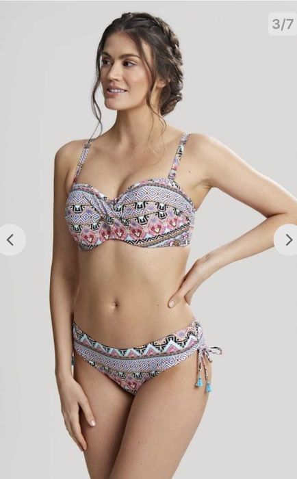 Strój kąpielowy bikini Panache Eclectic Boho przepiękny odpinane ramiączka  65H 30H