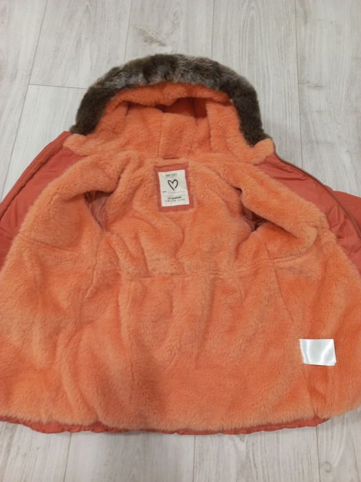 Тепла зимова куртка (пуховик) на гусячому пуху, р. 92–98