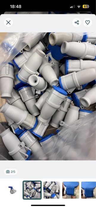 Lote 49 Fichas fêmea 3 polos Tomada 16A 2P+T 9316 JSL 1P44