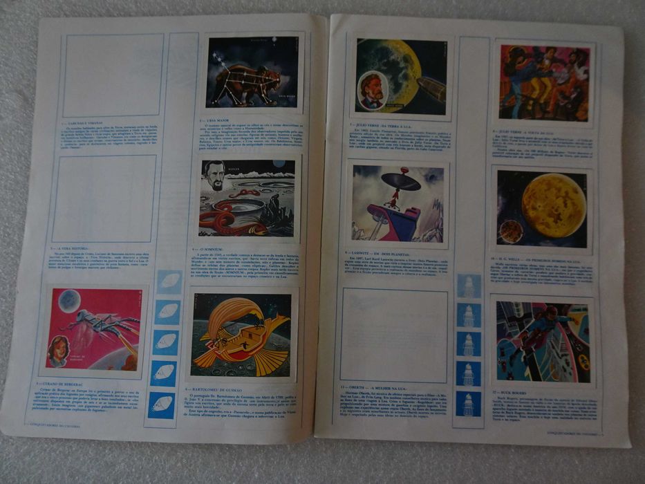 Caderneta de cromos Os Conquistadores do Universo (faltam 16 cromos)