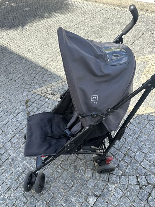 Carrinho de bebé dobrável ZY Safe (leve e prático).