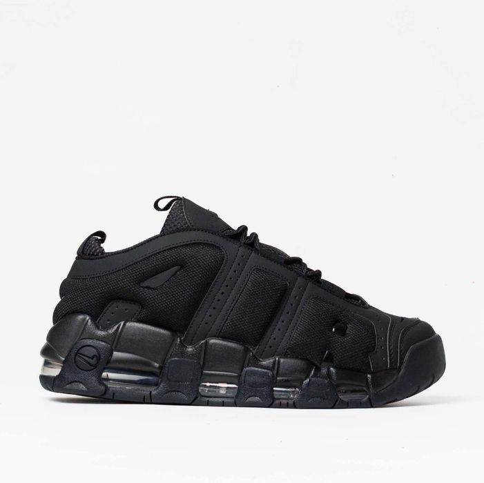 Топ Якість‼️Кросівки Nike Air More Uptempo Low Black•Найк (чорні) nike uptempo