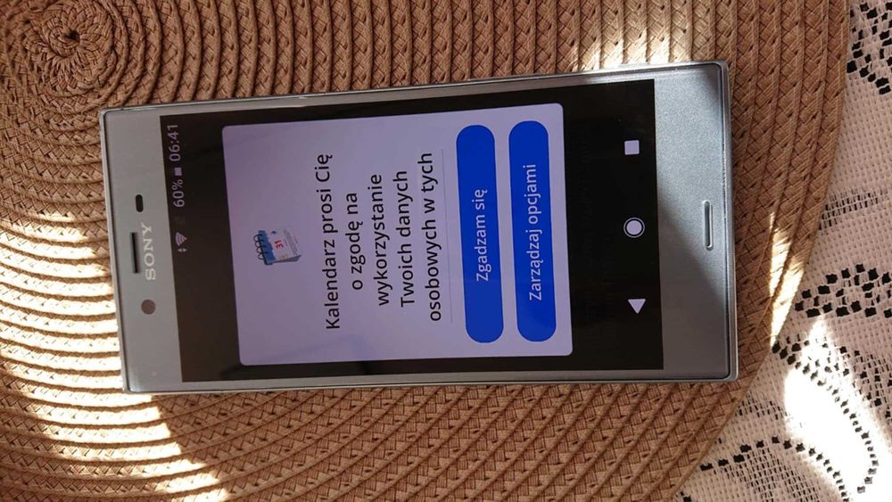 Sony Xperia XZ, G8231 stan BDB, błękitny z ładowarką
