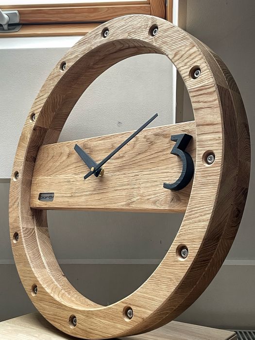 Zegar dębowy ścienny 50cm