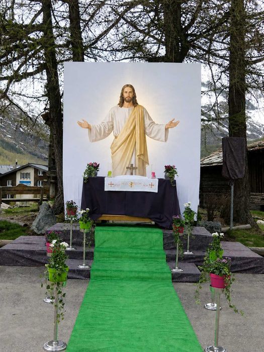 Plakat na Boże Ciało, Banner, Kapliczka Ołtarz