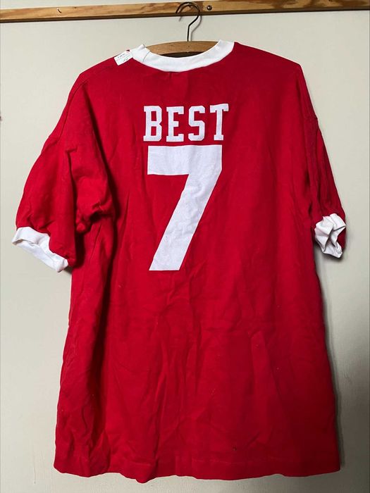 Vintage MANCHESTER UNITED nr 7 BEST - 1968 finał - L/XL - UNIKAT
