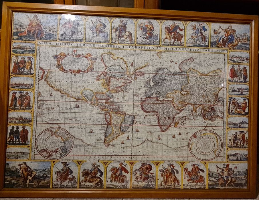 Quadro Puzzle Nova Totius Terrarum Orbis