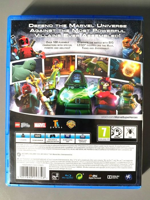 Jogo PS4: Lego Marvel Super Heroes
