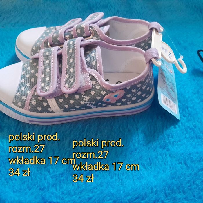 Obuwie sportowe dziecięce.